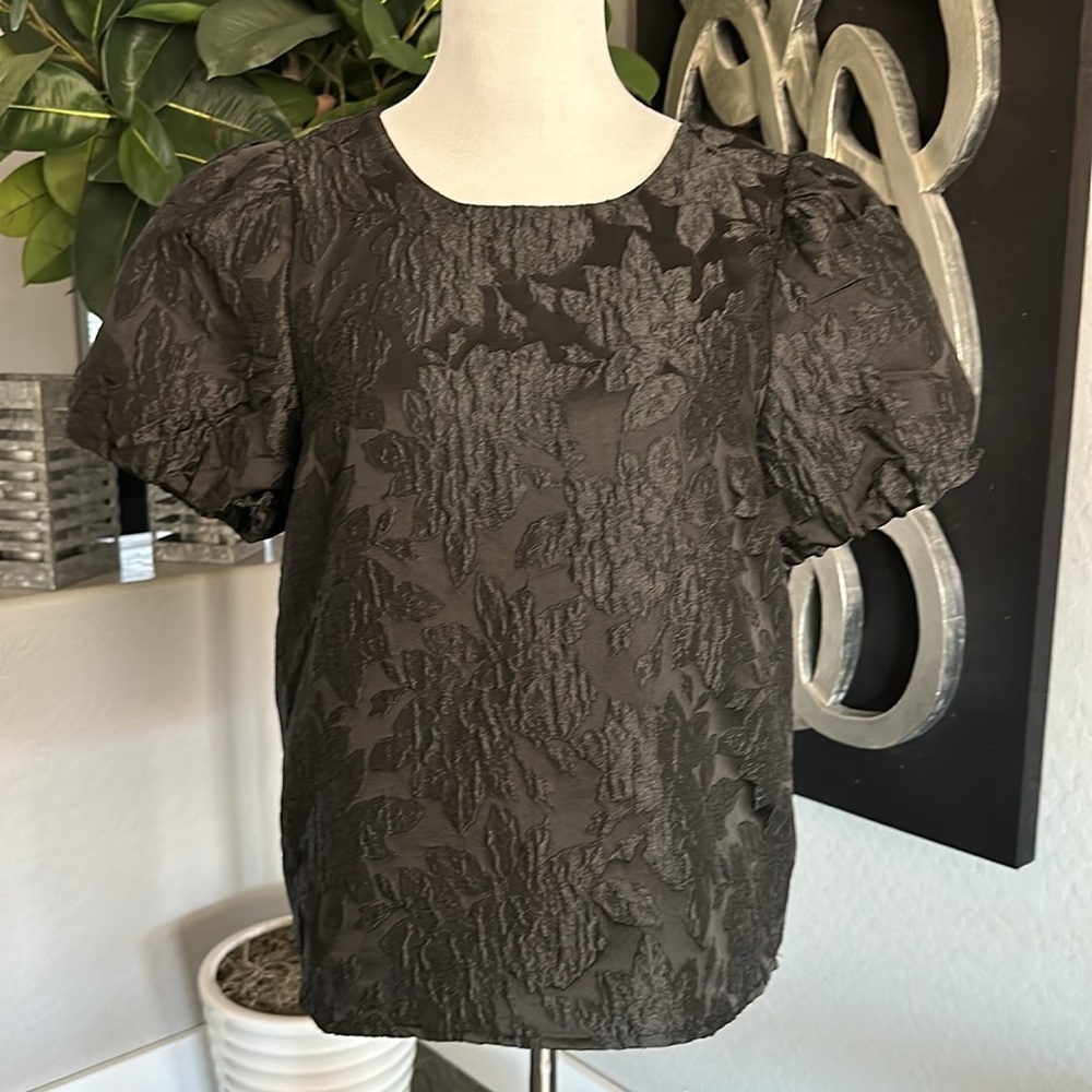 J.Crew Floral Puff Sleeve Top - Picture 2 of 9